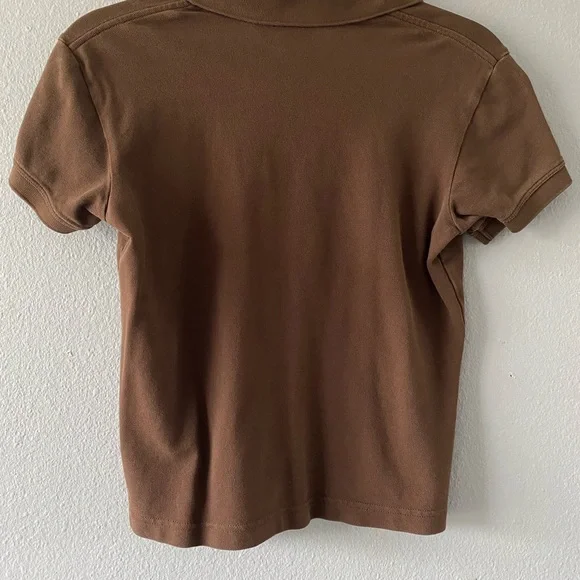 Lilly Pulitzer vintage short sleeved brown polo shirt - Picture 2 of 2